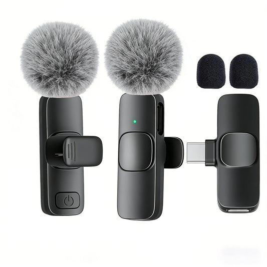 Professional Wireless Lavalier Microphone for Smartphone & computers