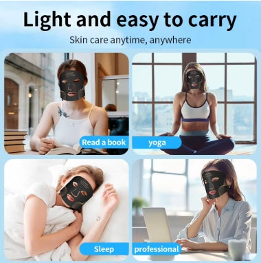 LED Light Therapy Face & Neck Mask – Photon Skin Rejuvenation Device